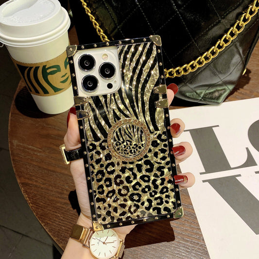 Colorful Fashion Leopard Feather Phone Case